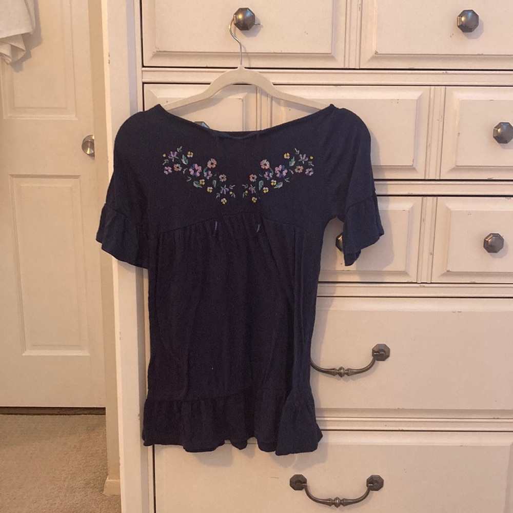 Blue with flowers, summer dress from Old Navy